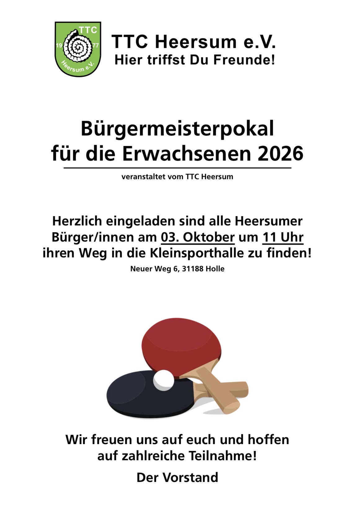 Bürgermeisterpokal 2026